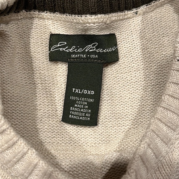 Cream Eddie Bauer sweater - Picture 2 of 3